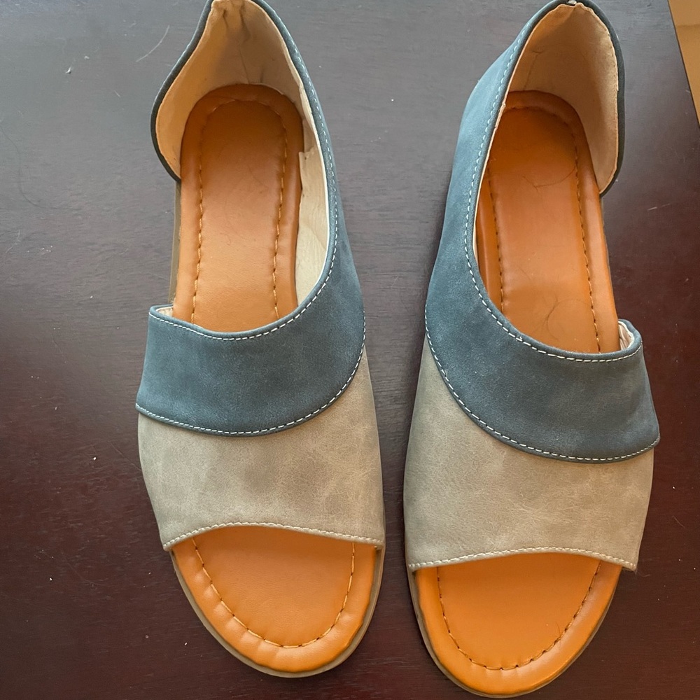 Cute Open Toe Flats
